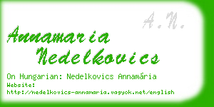 annamaria nedelkovics business card